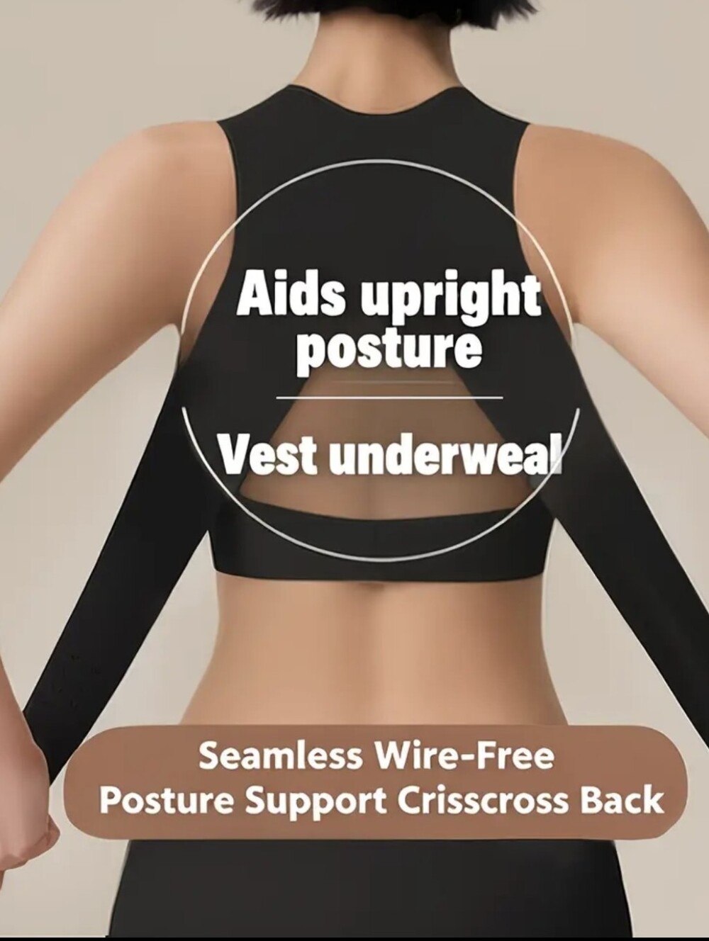 Seamless Shoulder Stabilizing Bra XL